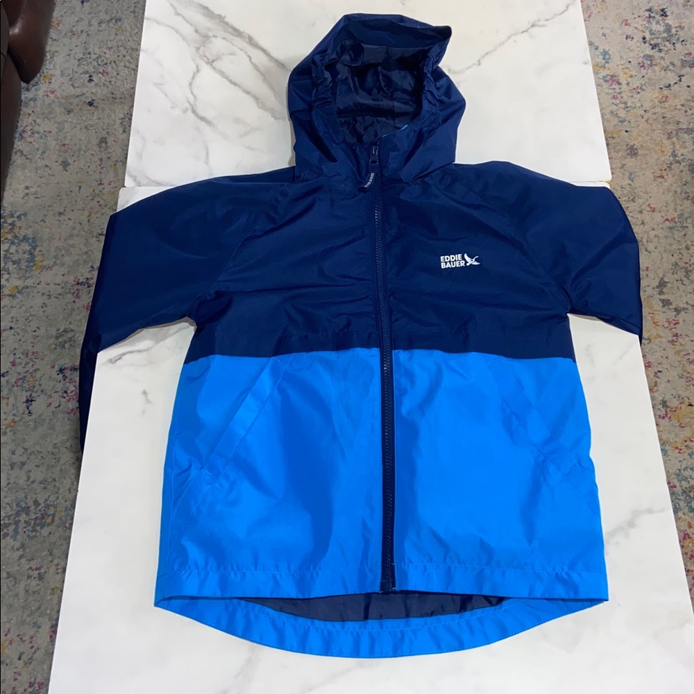 Eddie Bauer Kids Two Blue Tone Jacket 2 in 1 Size Small(7/8)